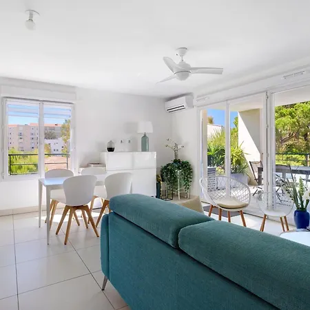 Cap Sud, 3pcalme,piscine,pk Apartment Antibes
